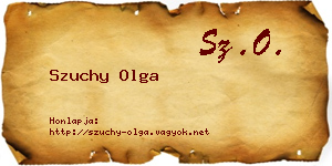 Szuchy Olga névjegykártya